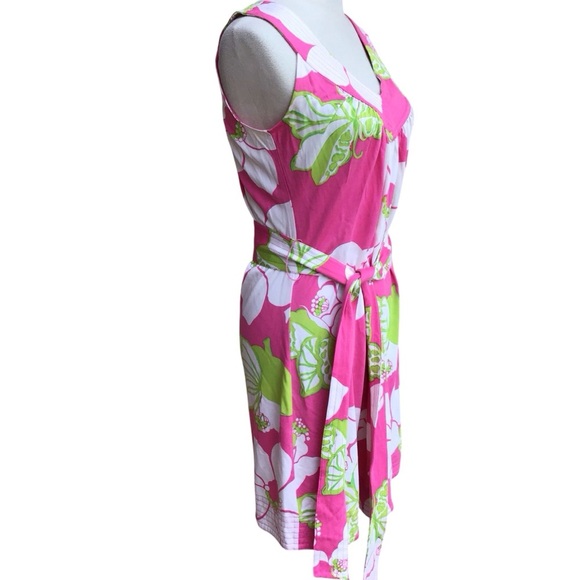 Lily Pulitzer Floral Silk Blend Sleeveless Dress NEW - Picture 4 of 10